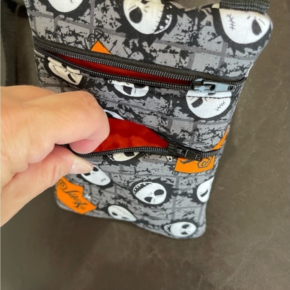 Nightmare Before Christmas new handmade two zippered crossbody NWOT - Picture 5 of 13